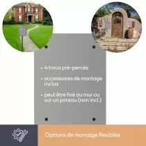 BO&Icirc;TE AUX LETTRES - MILAN - ARGENT - 36 x 26 x 8 cm (BG41003)