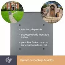 BO&Icirc;TE AUX LETTRES - MONACO - ARGENT - 36,8 x 36,5 x 10 cm (BG30003)