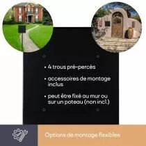 BO&Icirc;TE AUX LETTRES - MONACO - NOIR - 36,8 x 36,5 x 10 cm (BG30002)