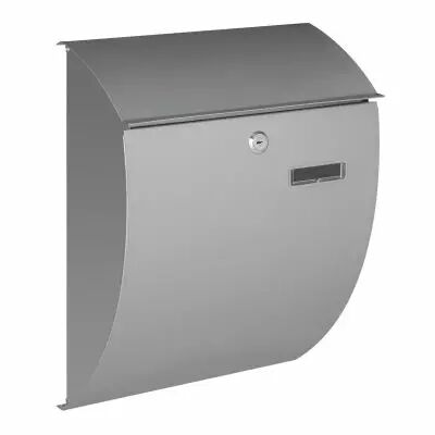 BO�TE AUX LETTRES - NICE - ARGENT - 40 x 31 x 16 cm (BG61004)