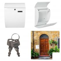 BOÎTE AUX LETTRES - NICE - BLANC - 40 x 31 x 16 cm (BG61002)
