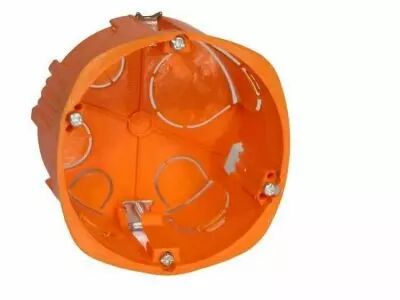 Bo�te d\'encastrement cloison s�che pour prise 32a- vis - 1 poste - profondeur 40mm- diametre 85mm