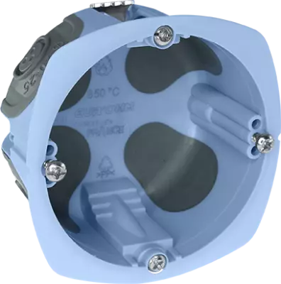 Bo�te d\'encastrement cloison s�che sp�cial bbc- vis - 1 poste - profondeur 40mm- diametre 67mm (52061)