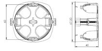 Boite d\'encastrement double D67 Profondeur 40