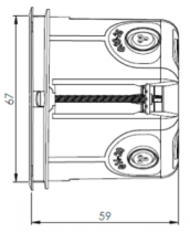 Boîte d\'encastrement simple XL Air\'metic  D17 P60 - 52073