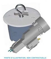 Bote dcl point de centre + fiche/douille dcl e27 diamtre 67 mm