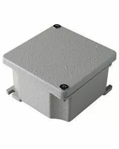 Bo�te de d�rivation - en alluminum moul� sous pression - gris m�tallis�e - 91x91x54 - ip66