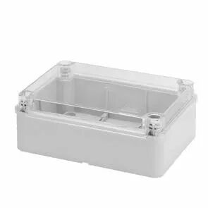 Bo�tes � parois lisses pour d�rivation couvercle bas transparent IP56 DIMENSION INTERNE 190X140X70 (GW44427)