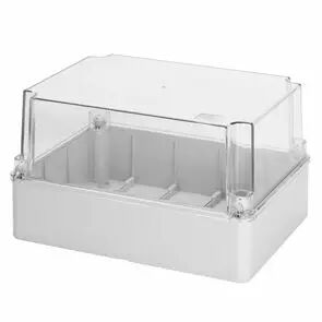 Bo�tes � parois lisses pour d�rivation couvercle haut transparent IP56 DIMENSION INTERNE 150X110 X140 (GW44436)