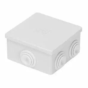 Bo�tes de d�rivation avec couvercle bas � pression ip44 - dimension interne 80x80x40 - parois avec passe-fils - gwt690�c (GW4405