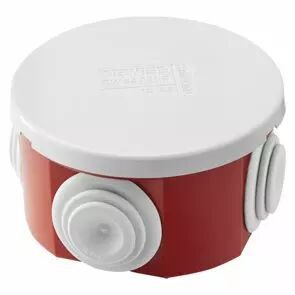 Bo�tes de d�rivation avec couvercle bas � pression ip44 - dimension interne diam�tre 65x35 - parois avec passe-fils - gwt690�c -