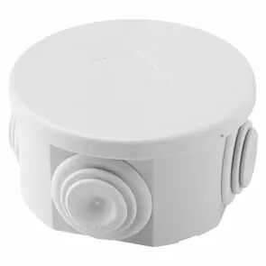Bo�tes de d�rivation avec couvercle bas � pression ip44 - dimension interne diam�tre 80x40 - parois avec passe-fils - gwt690�c (