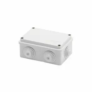 Bo�tes de d�rivation avec couvercle bas � vis - ip55 - dimension interne 120x80x50 - parois avec passe-fils - gwt690�c (GW44055)