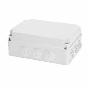 Bo�tes de d�rivation avec couvercle bas � vis - ip55 - dimension interne 300x220x120 - parois avec passe-fils (GW44009)