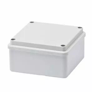 Bo�tes de d�rivation avec couvercle bas � vis - ip56 - dimension interne 100x100x50 - parois lisses - gwt960�c (GW44274)