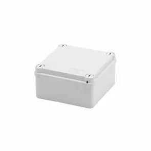Bo�tes de d�rivation avec couvercle bas et vis � 1/4 de tour IP55 dimension interne 100x100x50 parois lisses (GW44234)