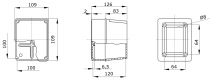 Boîtes de dérivation avec couvercle haut et vis - ip56 - dimension interne 100x100x120 - parois lisses (GW44254)