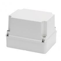 Boîtes de dérivation avec couvercle haut et vis - ip56 - dimension interne 190x140x140 - parois lisses (GW44217)