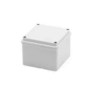 Bo�tes de d�rivation fond � grande capacit� et couvercle bas � vis IP56 dimension interne 100x100x80 - parois lisses (GW44114)