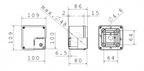 Boîtes de dérivation fond à grande capacité et couvercle bas à vis IP56 dimension interne 100x100x80 - parois lisses (GW44114)