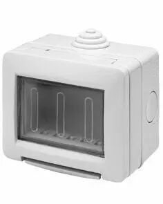 Bo�tie autoportant vide - stagno ip55  3 modules - gris ral 7035 - chorus