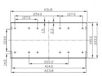 Boîtier abs 19 pour montage en rack - 2u (G17082UBK)