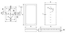 Boitier en acier rfi low modulaire 82.5x68x17mm (TK1680)