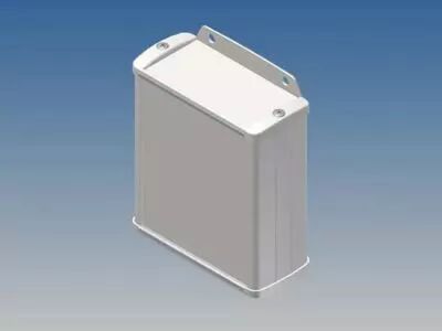 Bo�tier En Aluminium - Blanc - 100 X 85.8 X 36.9 Mm - Avec Bride (TK21-E.7)
