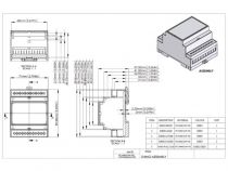 Boîtier modulaire sur rail din - 4mg (GD4MG)