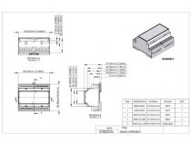Boîtier modulaire sur rail din - 6mg (GD6MG)