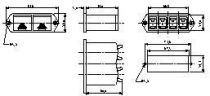 Boitier pile tiroir 6r61x2 m/p