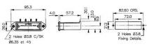 Boitier pile tiroir r6x4 m/p