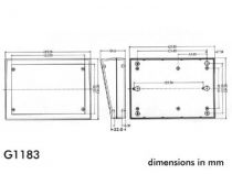 Boitier pour clavier - landscape - gris (G1183)