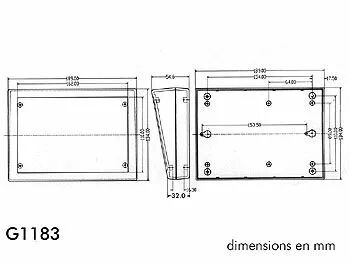Boitier pour clavier - landscape - gris (G1183)