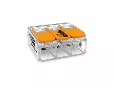 Borne De Raccordement Compact - Pour Tous Types De Conducteurss - Max. 6 Mm� - 3 Conducteurs - Bo�tier Transparent (WG221613)