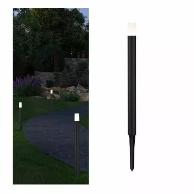 Borne ext�rieur P&S Flarea 600 IP65 3W 3000K Noir M�tal (94537)