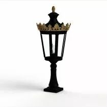 Borne Louvre N&deg;3 E27 Noir fonc&eacute; (133005000)