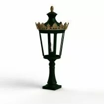 Borne Louvre N&deg;3 E27 Vert Anglais (133005019)