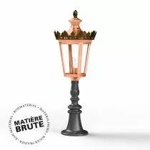 Borne Louvre N&deg;7 E27 Cuivre brut (133013082)