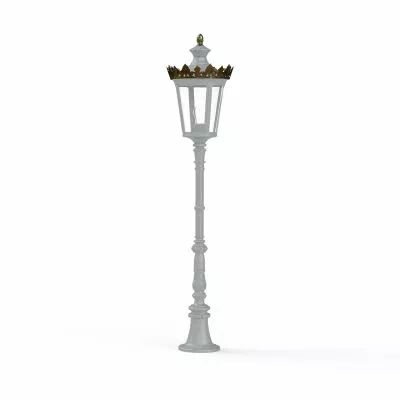 Borne Louvre N�8 E27 Gris soie (133015105)
