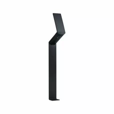 Borne luminaire solaire ext�rieur Ilias IP44 3000K 100lm d�tecteur mouvement anthracite (94262)