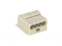 Borne micro pour boîte de dérivation 4 conducteurs, gris clair (WG243304)