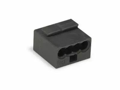 Borne micro pour bo�te de d�rivation 4 conducteurs, gris fonc� (WG243204)