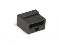 Borne micro pour boîte de dérivation 4 conducteurs, gris foncé (WG243204)