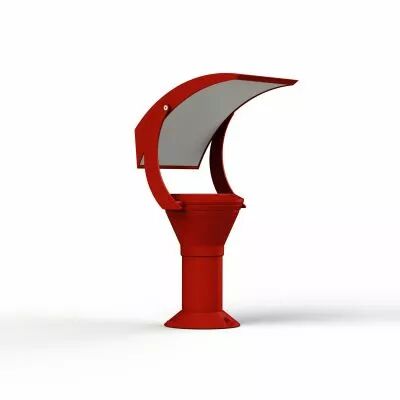Borne OL33 N�3 verre tremp� Rouge tomate  LED 18W, 4500K, blanc neutre(144209110)