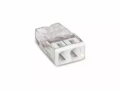 Borne Pour Bo�te De D�rivation Compact - Pour Conducteurs Rigides - Max. 2,5 Mm� - 2 Conducteurs - Bo�tier Transparent (WG227320