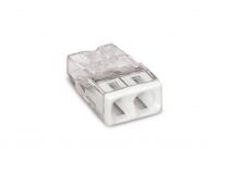 Borne Pour Boîte De Dérivation Compact - Pour Conducteurs Rigides - Max. 2,5 Mm² - 2 Conducteurs - Boîtier Transparent (WG227320