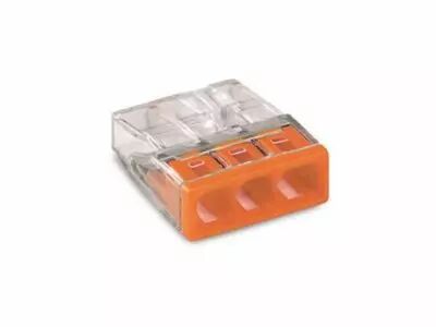 Borne Pour Bo�te De D�rivation Compact - Pour Conducteurs Rigides - Max. 2,5 Mm� - 3 Conducteurs - Couvercle Orange (WG2273203)