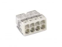 Borne Pour Boîte De Dérivation Compact - Pour Conducteurs Rigides - Max. 2,5 Mm² - 8 Conducteurs - Boîtier Transparent - Couverc