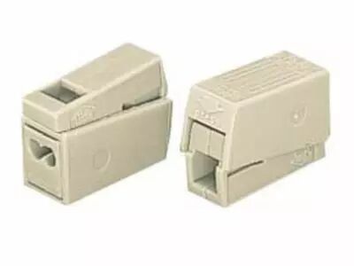 Borne pour luminaires 2.5mm, 2 rigides - 1 souple, 105�, blanc (WG224112)